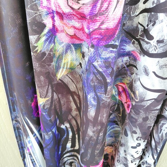 Floral Animal Print Long Maxi Stretch Skirt Size Large - Picture 5 of 5